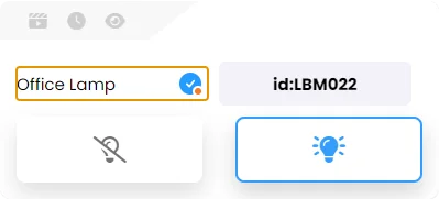 screenshot from lighting interface